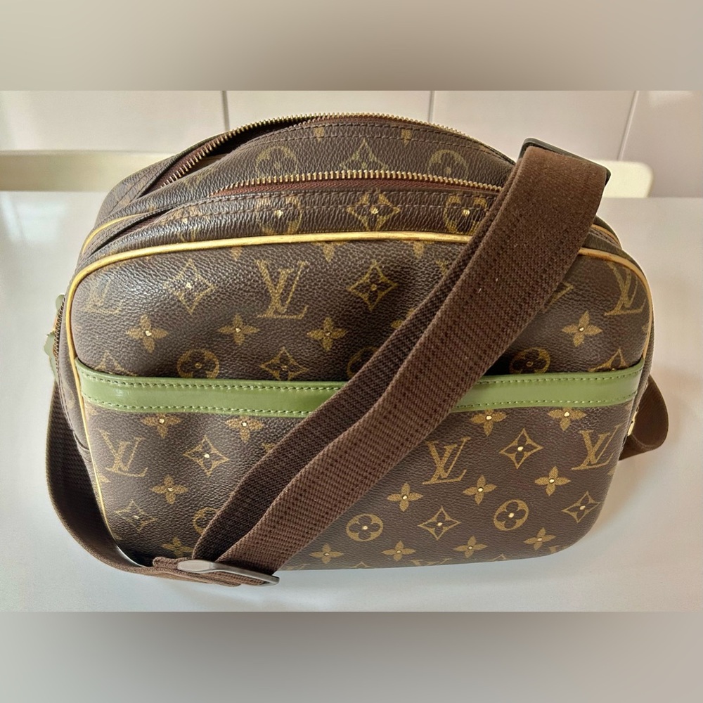 Louis Vuitton Green and Brown Monogram Crossbody Bag